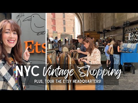 I went to the Etsy Headquarters! | NYC Vintage Shopping