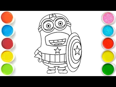 MINION Drawing, Painting & Coloring For Kids and Toddlers_ Child Art