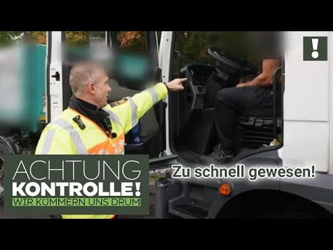 "Da bin ich selber schuld!" 😳 LKW 24 km/h zu schnell | Achtung Kontrolle