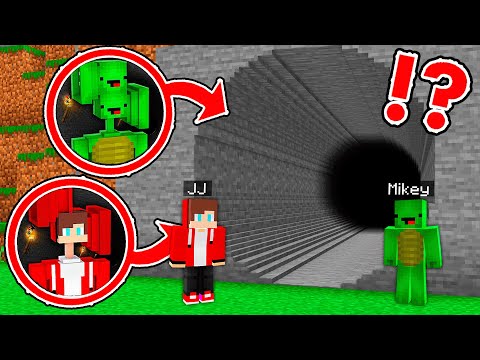 JJ and Mikey Found TUNNEL with JJ and Mikey SIREN HEAD in Minecraft ?!