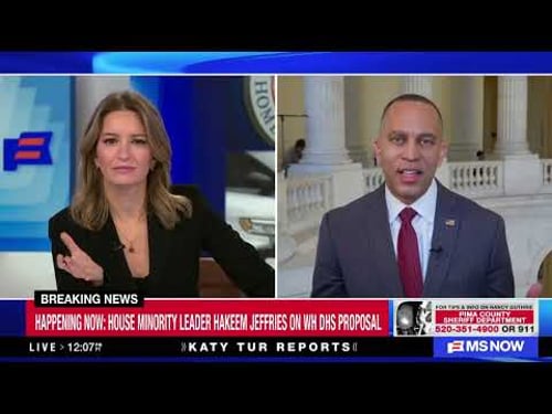 Leader Jeffries on MS Now's Katy Tur Reports