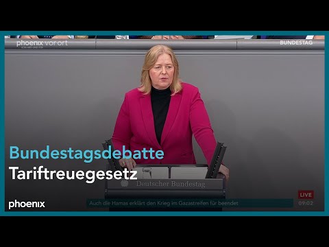 Bundestagsdebatte zum Tariftreuegesetz am 10.10.25