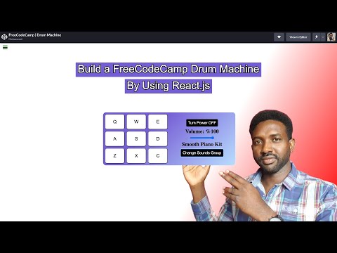 Build a Drum Machine | FreeCodeCamp By Using ReactJs