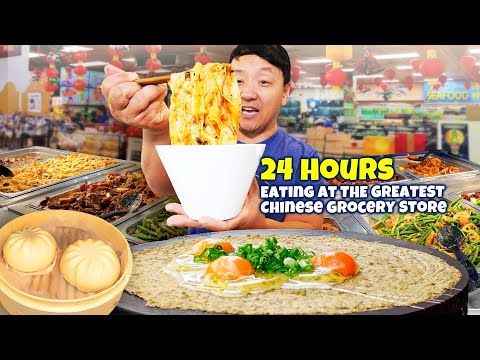 24 Hours Eating at the GREATEST Chinese Supermarket in NORTH AMERICA!