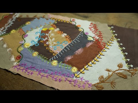 Sewing Notebook Covers from Fabric Scraps – A Patchwork and Hand Embroidery Idea