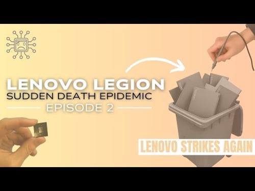 Lenovo Legion 7 Intel 15IMH05 No Power Repair: The Lenovo Solder Joint Epidemic