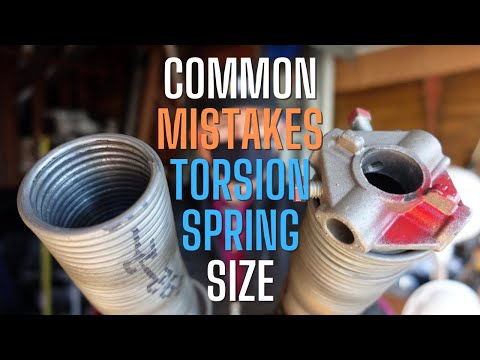 Common Mistakes Determining Garage Door Torsion Springs Size