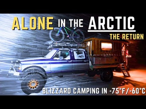 The Scariest Part of the 2,000 Mile Drive to the Arctic Ocean | Alaskan Blizzard Camping in -75F