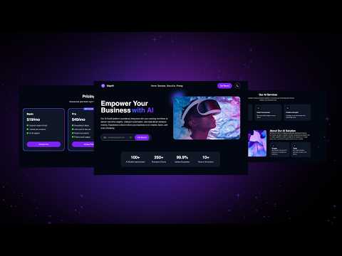 Build and Deploy A Modern SaaS Landing Page | React and TailwindCSS V4 Tutorial