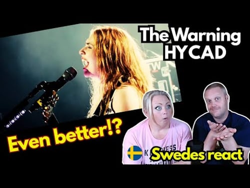 First time reaction to The Warning - "Hell You Call A Dream" (Live from Pepsi Center CDMX)