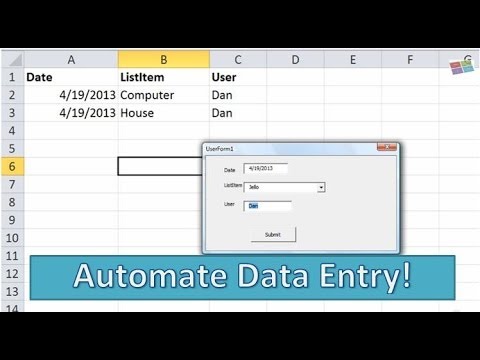 Excel VBA USERFORMS #20 Data Entry a Breeze with Userforms! AUTOCOMPLETE with Combobox