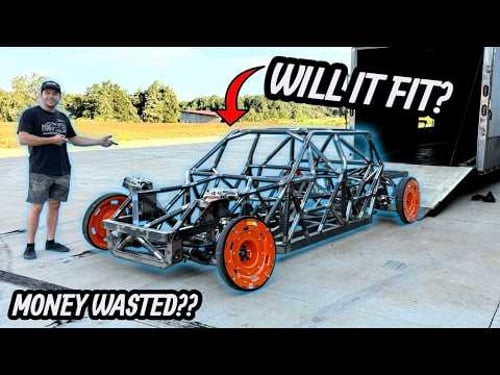 My Dad & I Gambled Our Truck For This.. Will It Fit? Widebody Lincoln Racing Chassis!