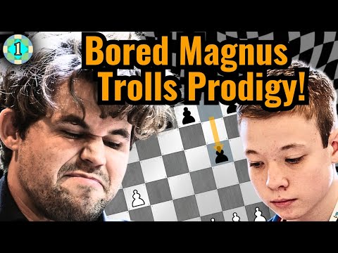 Magnus Carlsen STUNS 15 yo Prodigy w/ WORST Opening Move EVER PLAYED!