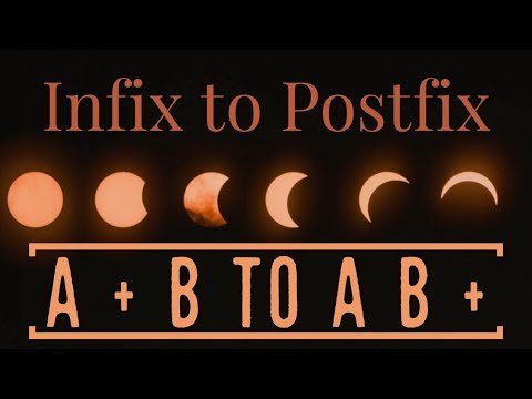 6- شرح تحويل الـ Infix الى Postfix باستخدام الـ Stack