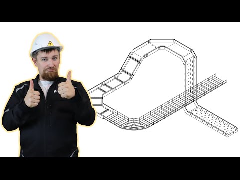 Особенности монтажа кабельных трасс проволочным лотком.