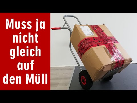 Muss ja nicht gleich auf den Müll 🚮️