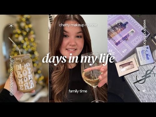 DAYS IN MY LIFE VLOG ✨ GRWM, family party, makeup routine, how I curl my hair, gingerbread houses