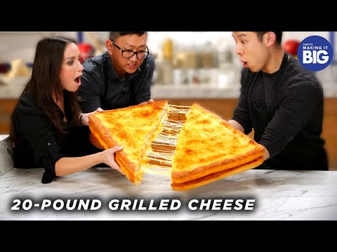 I Made A Giant 20-Pound Grilled Cheese For HellthyJunkFood • Tasty