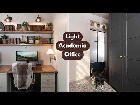 Home Office Makeover (cozy light academia)