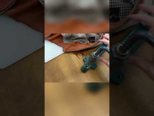 Vintage zipper attachment #fashion #leather