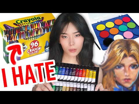 DRAWING WITH ART TOOLS I HATE