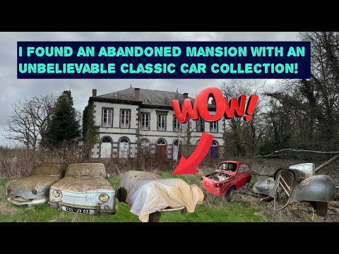 I Found An Abandoned Mansion With An Absolutely Mind Blowing Barn Find Collection Of Cars!!