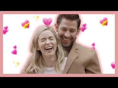john krasinski + emily blunt the cutest ever for 5 minutes
