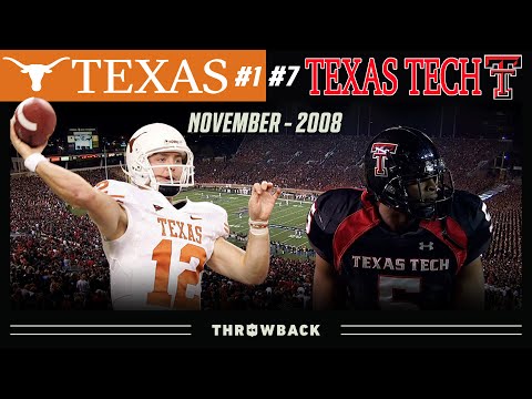 The Crabtree Game! (#1 Texas vs. #7 Texas Tech, 2008)