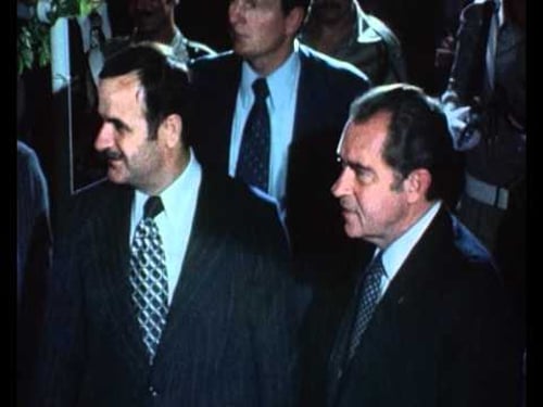 Richard Nixon meeting Hafaz al-Assad