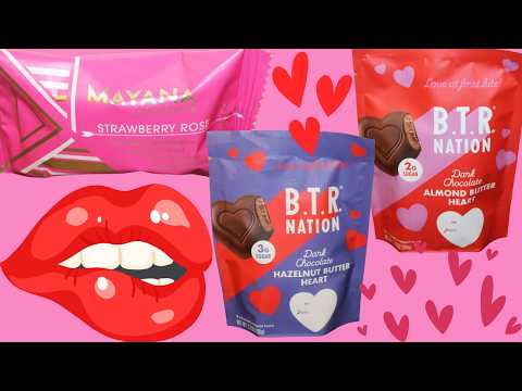 Mayana Chocolate Strawberry Rose, B.T.R. Nation: Dark Chocolate Hazelnut Butter & Almond Butter