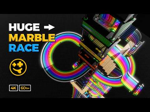 *HUGE* Marble Race | #towerdescent #marbles #marblerun #marblerace #asmr #sensory