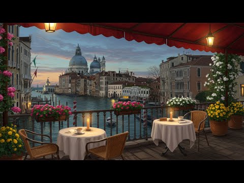 Sunset Coffee Shop Ambience 🌇 | Relaxing Jazz Music for a Peaceful Evening