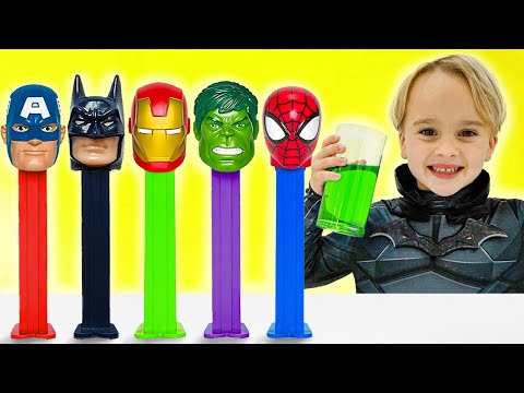 Niños se convierten en superhéroes - ¡Divertidas historias de juguetes para niños!