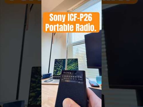 Love using this radio while I’m editing📻 #sony #radio #portableradio #retrotech #musicplayer