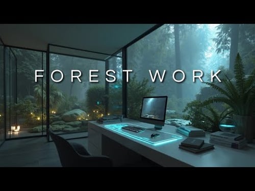 Ambient Focus Music ~ Deep Forest Work | Calm Productivity Sounds