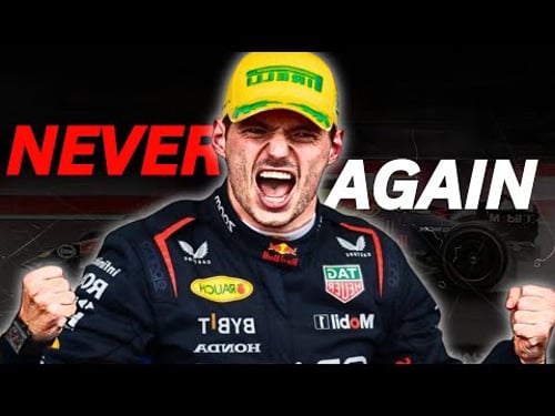 Why Max Verstappen's Greatest Drive Can Never Be Repeated
