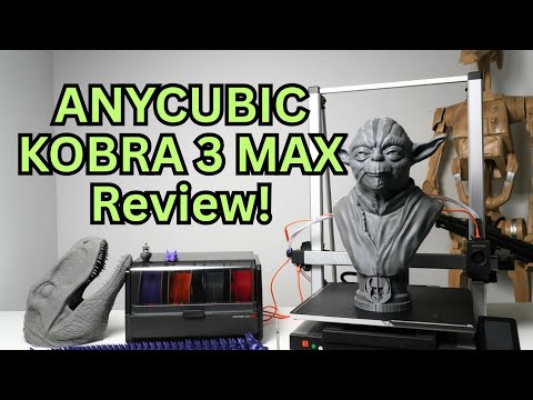 ANYCUBIC Kobra 3 Max Review, It's a BIG 3D Printer!