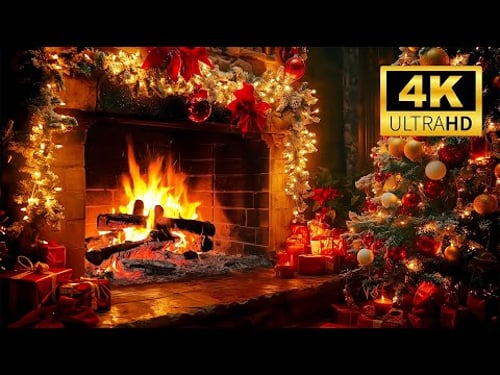 Cozy Winter Jazz π Relaxing Christmas Piano & Crackling Fireplace Sounds for Focus, Reading & Calm