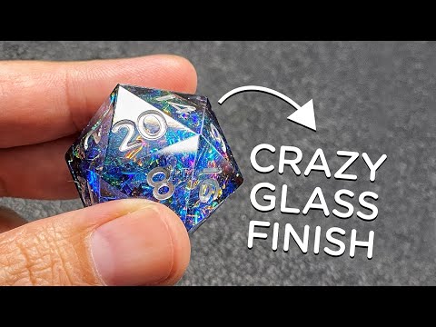Polish resin to a glass finish, no special tools