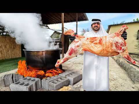 Legendary Hassawi Biryani on Palm Fronds!! You HAVE to See This!