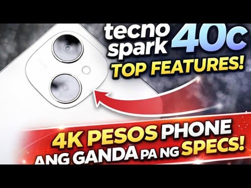 TECNO SPARK 40C TOP FEATURES: 4K PESOS PERO GRABE SULIT ANG SPECS ITO NA BILHIN NIYO!