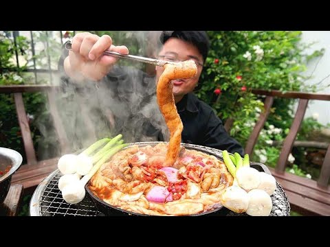 买6斤猪大肠,挑战生烤肥肠,翻车堪比刺身,这滋味太足了