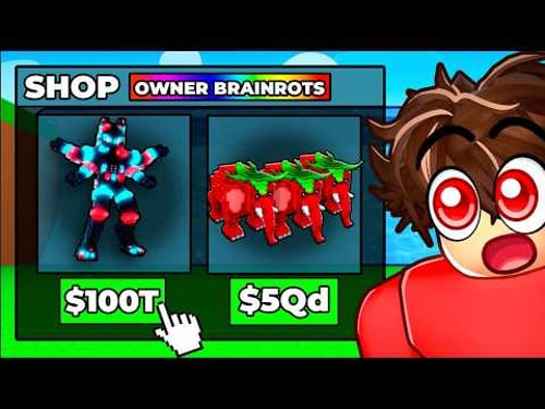 Escape Tsunami For Brainrots, But There’s an OWNER SHOP…