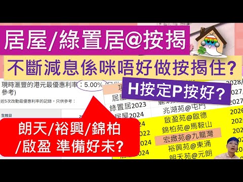 居屋綠置居@不斷減息係咪唔好做按揭, 但朗天苑, 裕興苑快收樓了, 幾時做按揭最好.啟盈苑,高曦苑,安柏苑,兆湖苑,裕興苑, 啟悅苑 - Jocason Housing