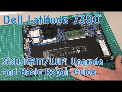 Dell Latitude 7390 - SSD/RAM/WiFi Upgrade and Basic Repair Guide