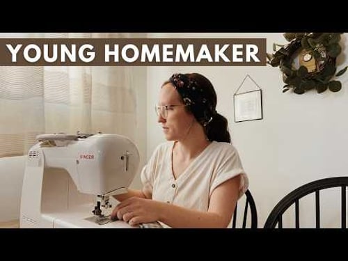 DITL of a New Mom Learning how to Make from Scratch & Sew 🪡