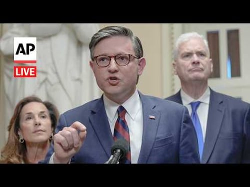 LIVE: Mike Johnson and Hakeem Jeffries hold separate press conferences