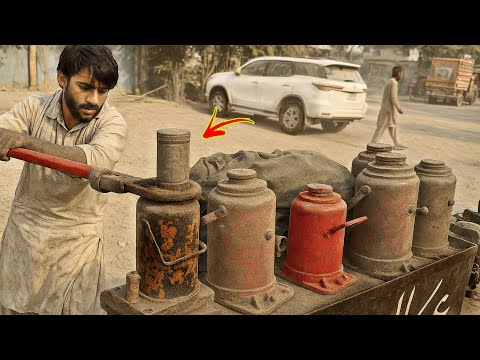 “How to Resurge Rusty 50 Ton Jack Scrap – Mind-Blowing Restoration Amazing Skills”