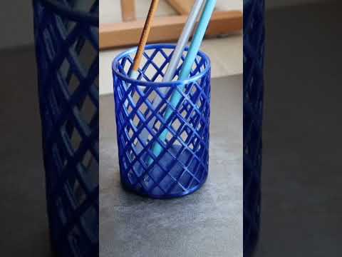 3d Printing Pen Holder: Check my page for more info! #3d #3dprinting #3dprint #creative #fun