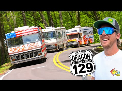 CHEAP RV BATTLE Day 3 - Climbing America's Most INSANE Road! (Tail of the Dragon)